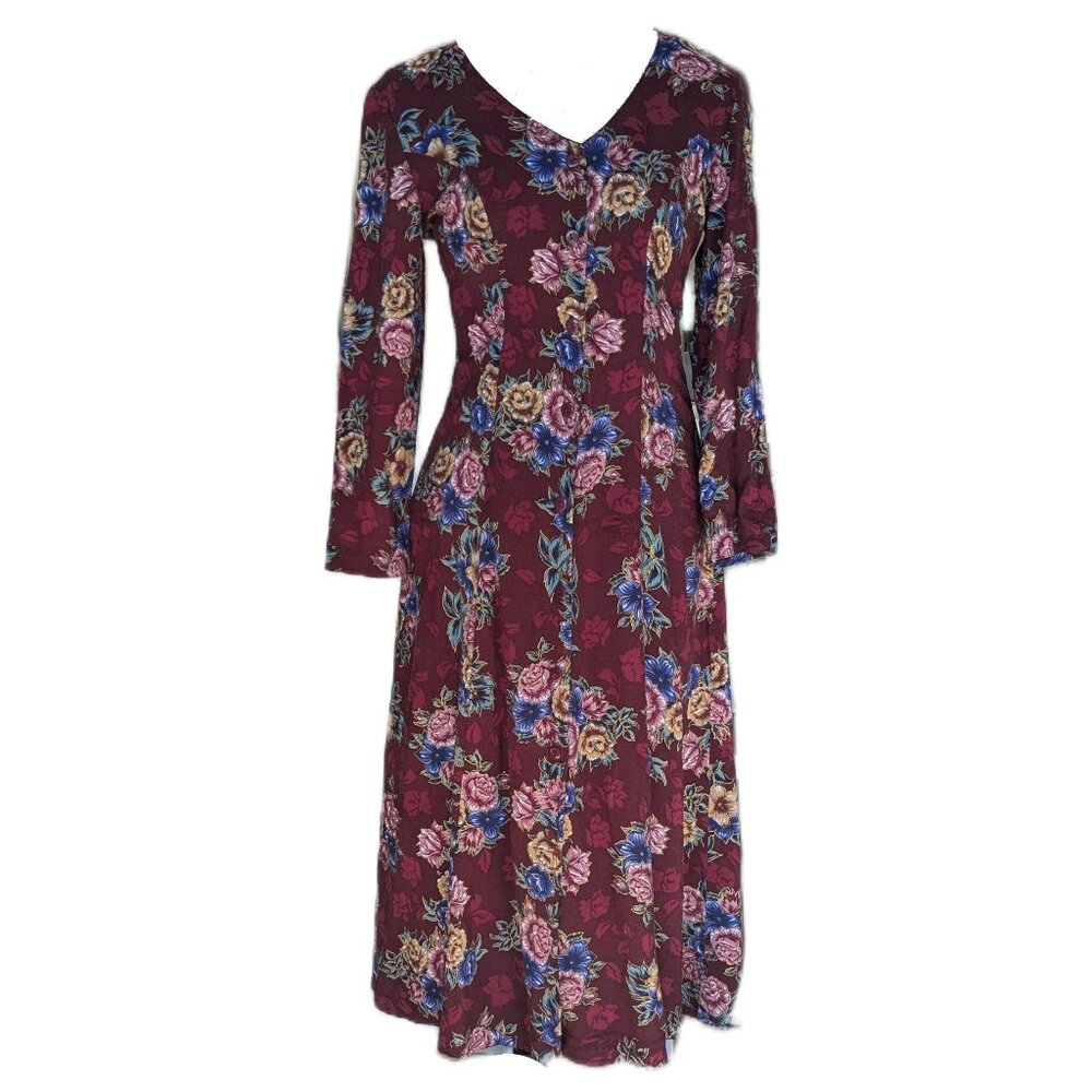 Vintage Midi Floral Dress